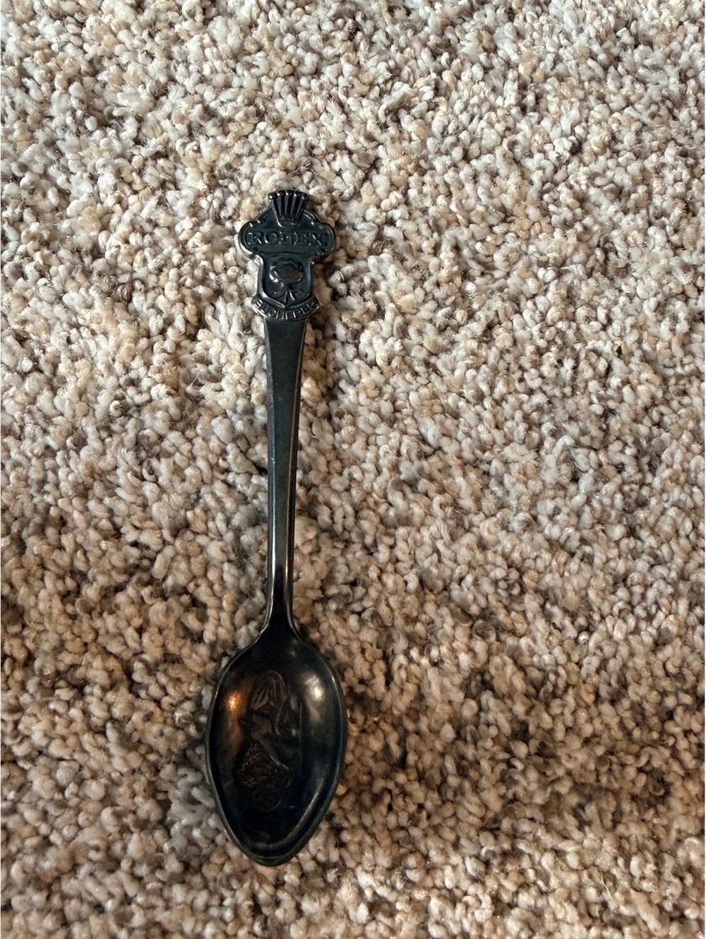 Vintage Rolex Bucherer Switzerland Souvenir Spoon 4.25” Watch Memorabilia